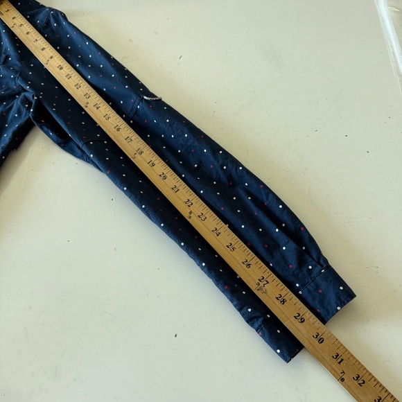 Columbia PFG Super Bonehead Navy Blue Polka Dot Fishing Shirt Womens MEDIUM - Picture 8 of 10